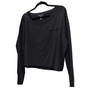 Victoria Secrets Black Size Small crop top light weight sweater